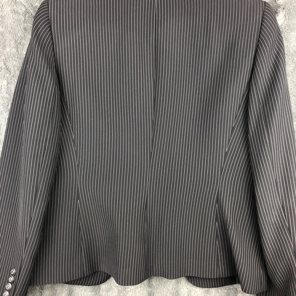 Tahari Black with White Pinstripes Blazer - Picture 2 of 3